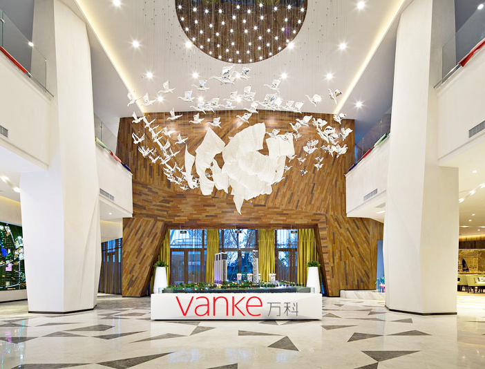 萬科-西安西恩現(xiàn)代風格售樓處設計